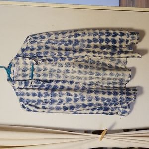 RED Valentino scribbled hear print shirt - cobalt